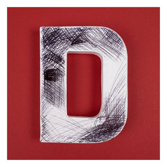 Mini Mache Letter D 10cm image number 2