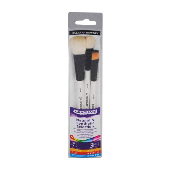 Daler-Rowney Graduate Watercolour Brushes 3 Pack image number 1