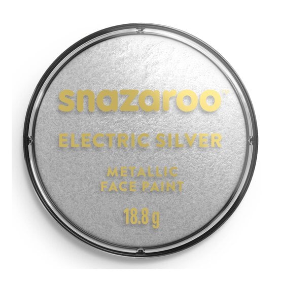Snazaroo Electric Silver Metallic Face Paint image number 1