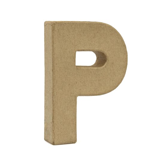 Mini Mache Letter P 10cm image number 1