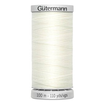 Gutermann White Upholstery Extra Strong Thread 100m (111)