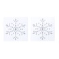 Silver Snowflake Gem Stickers 2 Pack image number 1