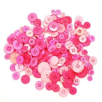 Hobbycraft Button Jar Pink image number 6