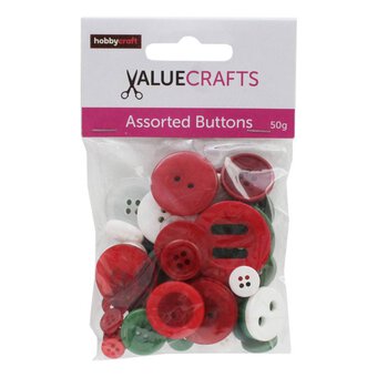 Black Buttons Pack 50g