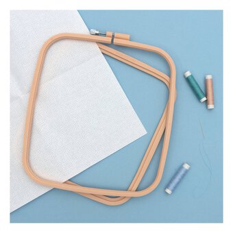 Plastic Rectangle Embroidery Hoop 26.5cm x 23cm