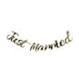 Gold Just Married Bunting 2m image number 1