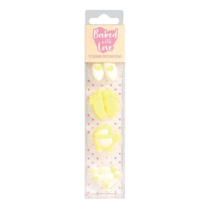 Baked With Love New Baby Sugar Toppers 13 Pack image number 1