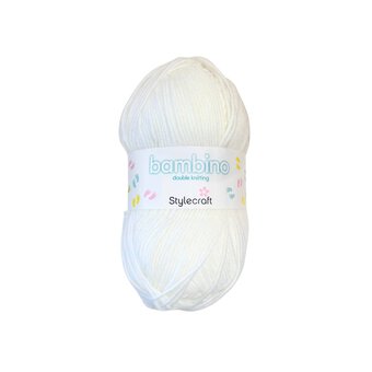 Stylecraft White Bambino DK 100g