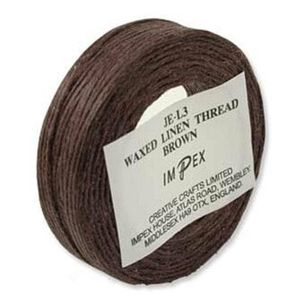 Trimits Brown Waxed Linen Thread