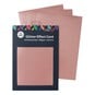 Rose Gold Glitter Effect Card A4 16 Sheets image number 1