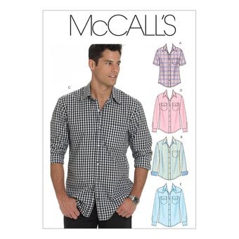 McCall’s Men’s Shirts Sewing Pattern M6044 (S-L)