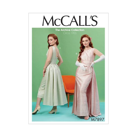 McCall's Women's Dresses Sewing Pattern M7897 (E5 14-22) image number 1