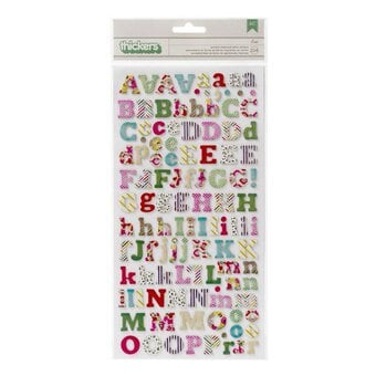 Thickers Multi-Coloured Letter Stickers