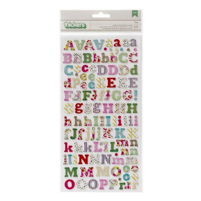 Thickers Multi-Coloured Letter Stickers image number 1
