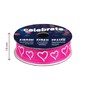 Hot Pink Curly Hearts Ribbon 15mm x 3.5m image number 4