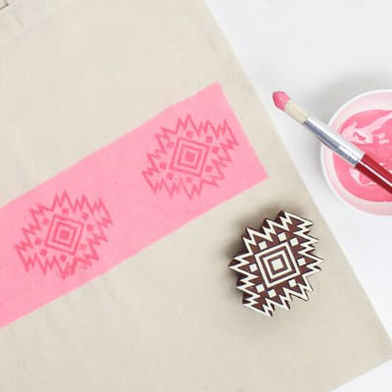 How to Make Woodblock Printed Tote Bags image number 1