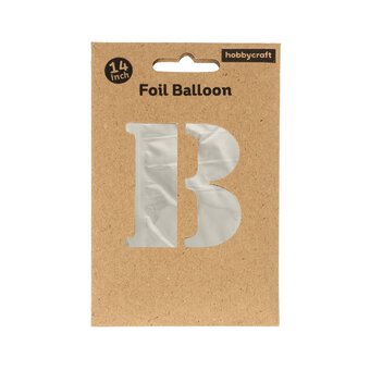 Silver Foil Letter B Balloon image number 3