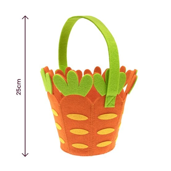 Carrot Felt Bucket  image number 4