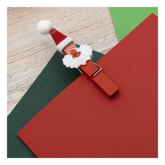 Wooden Christmas Character Pegs 12 Pack image number 2