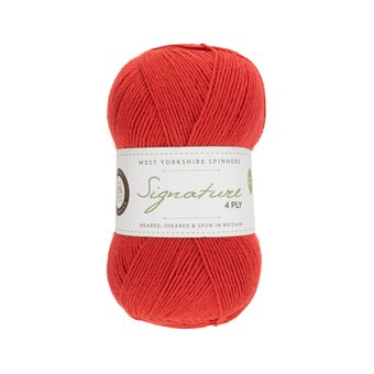 West Yorkshire Spinners Cayenne Pepper Signature 4 Ply 100g