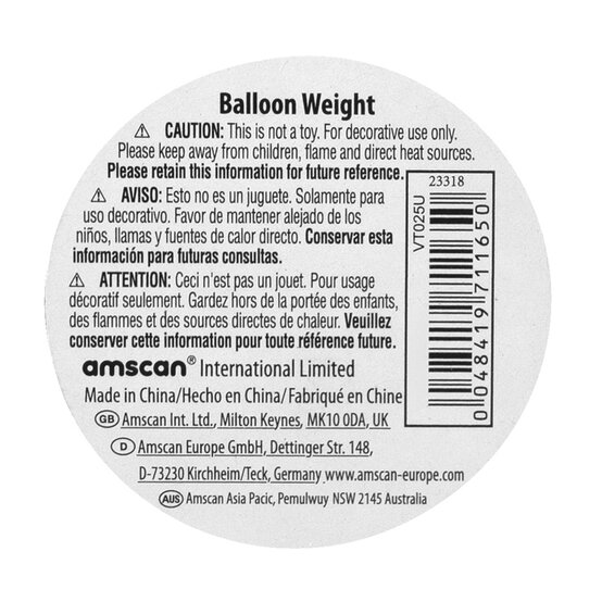 Iridescent Foil Balloon Weight 170g image number 4