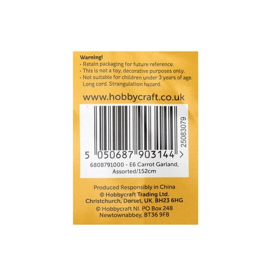 Carrot Garland 1.5m image number 5