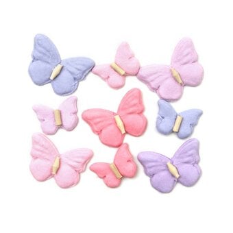 Fairy Sparkle Paper Butterflies 9 Pack