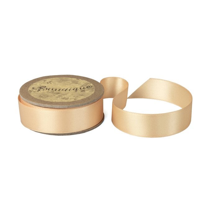 Gold Double-Faced Satin Ribbon 18mm x 5m image number 1