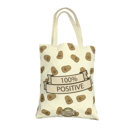 Large Positive Potato Tote Bag image number 3