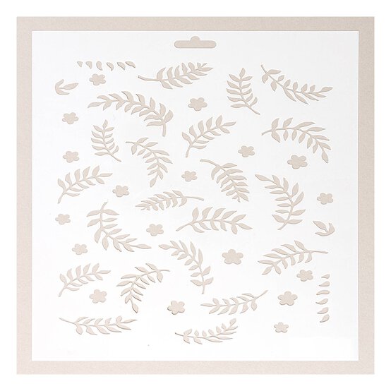 Flower Leaf Stencil 25cm x 25cm image number 1