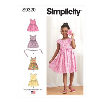Simplicity Children's Dresses Sewing Pattern S9320 (CDD 2-5)