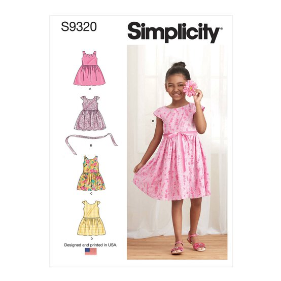 Simplicity Children's Dresses Sewing Pattern S9320 (CDD 2-5) image number 1