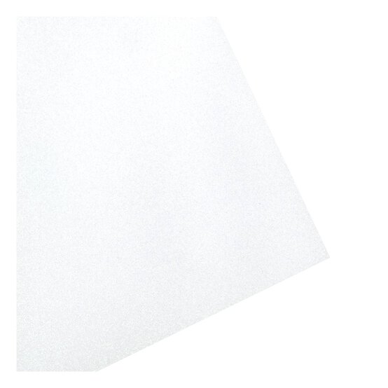 White Glitter Iron-On Vinyl 12 x 24 Inches image number 4