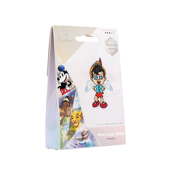 Disney 100 Pinocchio Mini Cross Stitch Kit image number 1