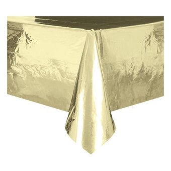 Gold Foil Plastic Table Cover