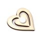 Heart and Flower Wooden Toppers 6 Pack image number 2