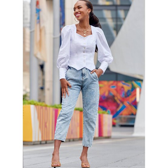 McCall’s Jennifer Top Sewing Pattern M8181 (16-24) image number 5