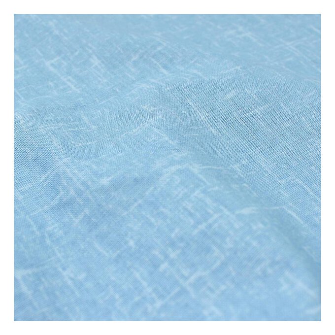 Blue Cotton Textured Blender Fabric Pack 112cm x 2m Hobbycraft