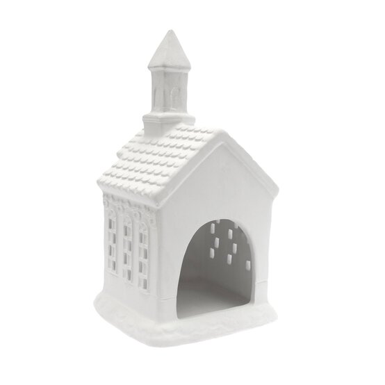 Ceramic Church Tealight Holder 11.5cm image number 3