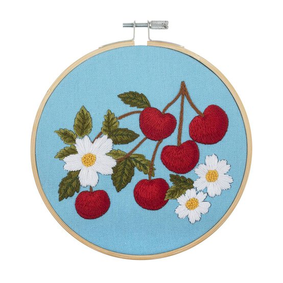 Trimits Cherries Embroidery Hoop Kit image number 2