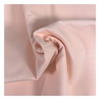 Peach Pink Organic Premium Cotton Fabric by the Metre
