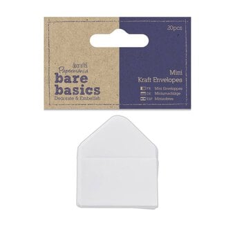 Papermania Mini White Envelopes 20 Pack