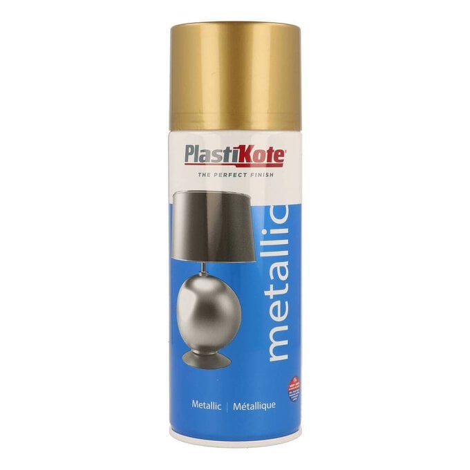 PlastiKote Brass Metallic Spray Paint 400ml image number 1