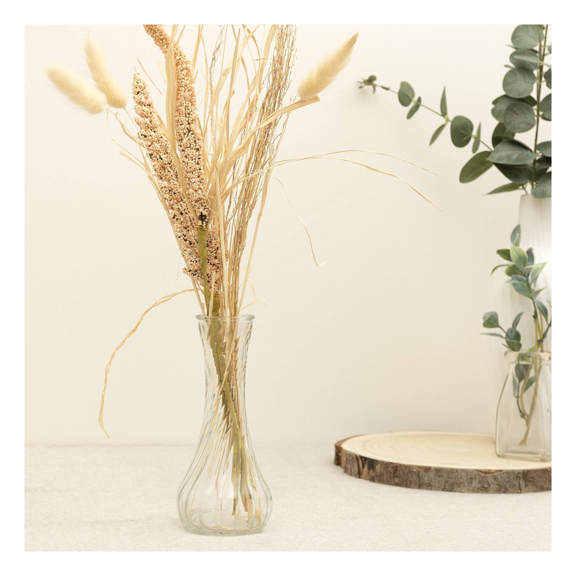 Beaker Bud Glass Vase 15cm x 6cm Hobbycraft