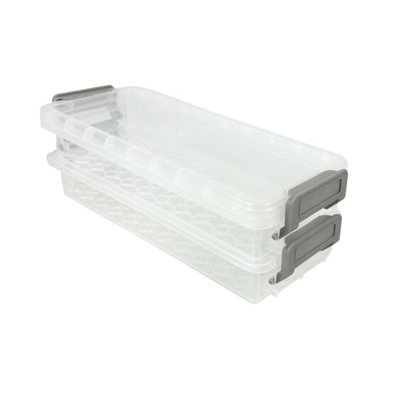 Clear Storage Box 0.33L 2 Pack image number 1