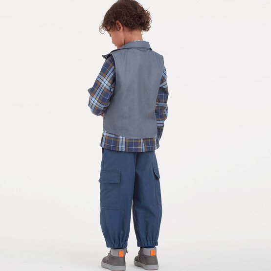 Simplicity Kids&rsquo; Shirt and Trousers Sewing Pattern S9201 (3-6) image number 4