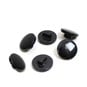 Hemline Black Basic Knitwear Button 6 Pack image number 1