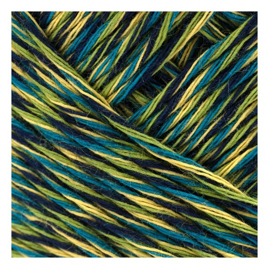Knitcraft Green Yellow Cotton Candy Sprinkles 4 Ply 50g image number 2