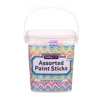 Assorted Paint Sticks Tub 20 Pack