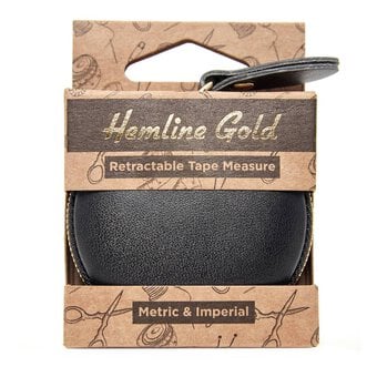 Hemline Gold Retractable Tape Measure 150cm